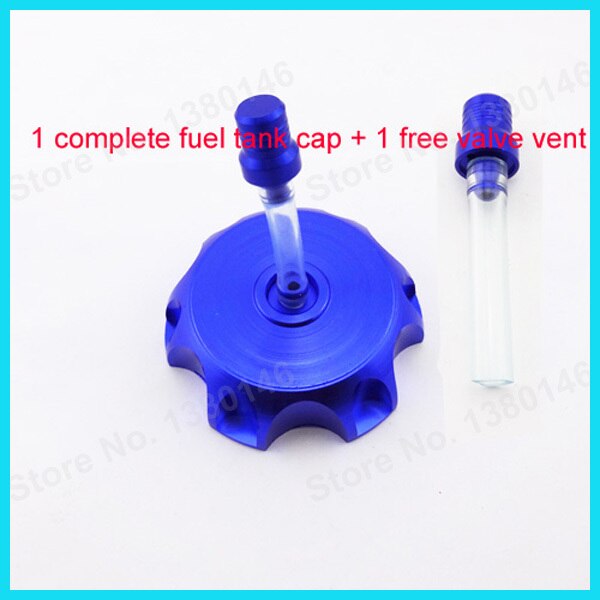 Blue Petrol Gas Fuel Tank Cap Cover + Vale Vent Breather Hose For 125 140 150cc Stomp Coolster SSR Pit Dirt Bike Motorcycle