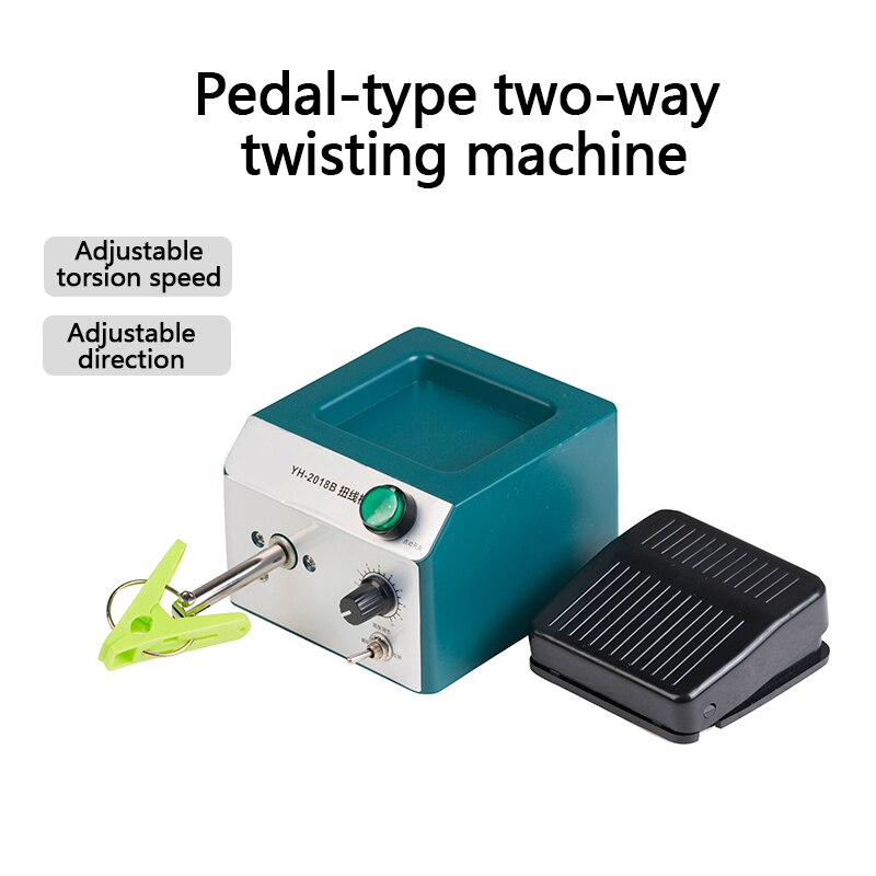 Adjustable Speed Pedal Electric Twisting Machine Shielded Wire Braided Wire Twisting Machine Forward And Reverse Winding
