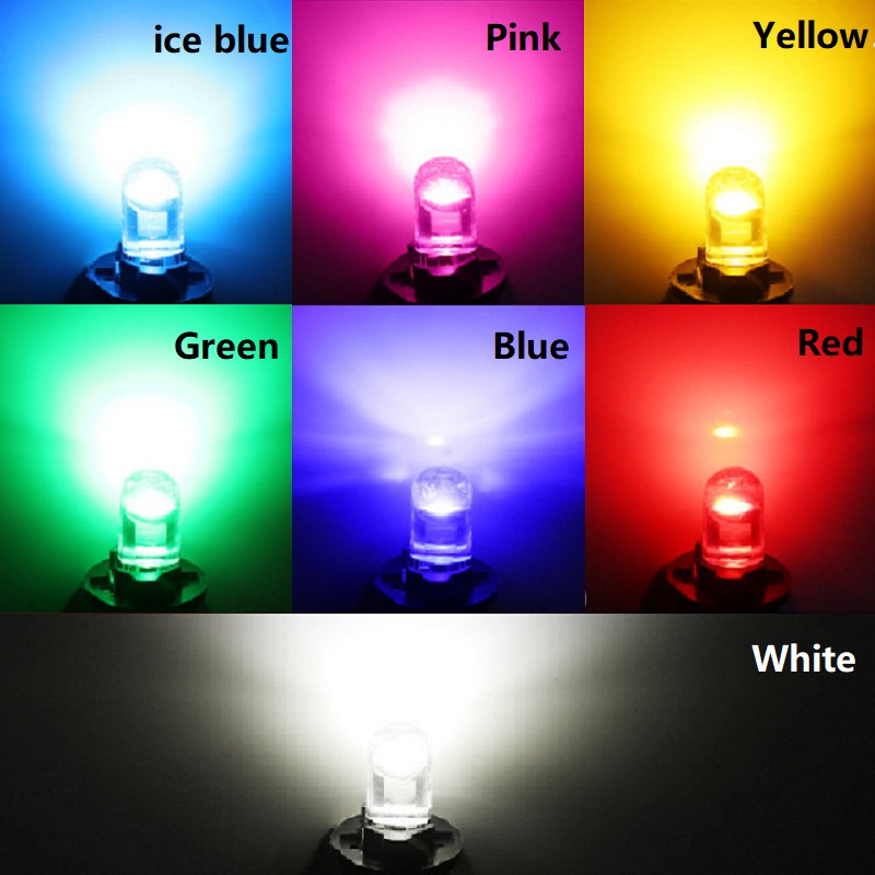 Ampoule LED pour intérieur de voiture T10 W5W 194 12V DC12V, 2/10 pièces, lumière blanche, jaune, rouge, glace, bleu, vert, rose, pour Parking latéral