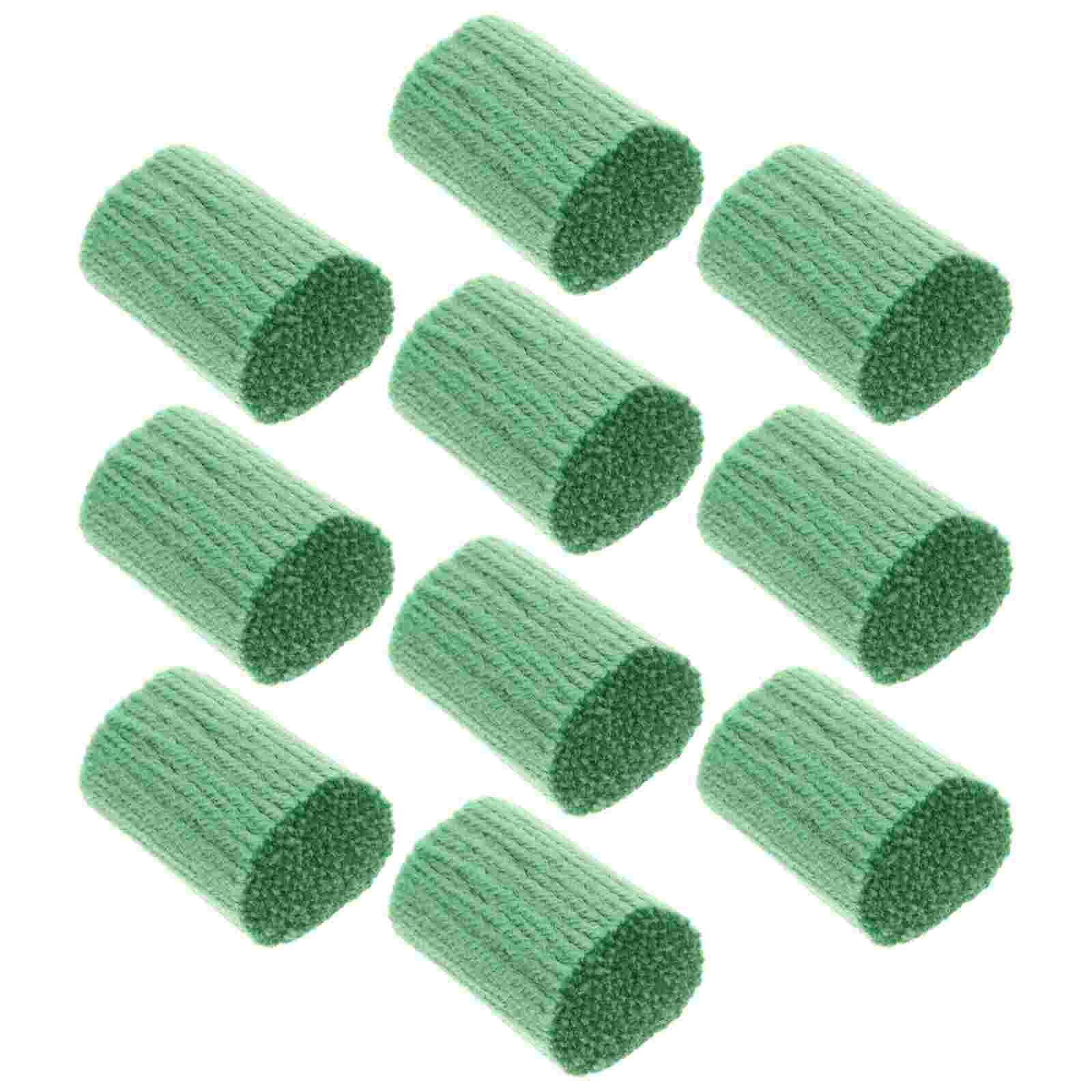 10 Rolls Yarns Knotted Rug Yarn Hook Rug Yarn DIY Crochet Hook Yarn Sewing Knitting Tools for Children Crafters: Green