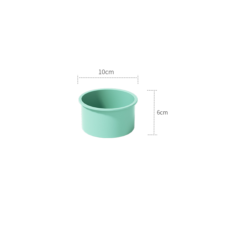 4 6 8 10 Zoll runde Silikon-Kuchenform, antihaftbeschichtet, auslaufsicher, rund, tiefe Käsekuchen-Schicht-Backformen, Kuchendosen für Geburtstags-Tier-Kuchen: Brown