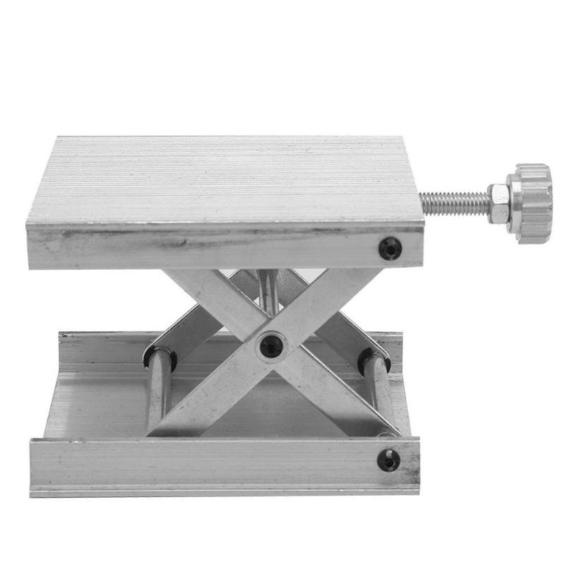 Aluminium Router Lift Tafel Houtbewerking Graveren Lab Lifting Stand (Zilver)