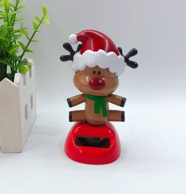 Di natale A Tema Solar Powered Danza Babbo natale Oscillante Bobble Giocattoli Della Novità Car Decor Danza Solare Giocattolo Per Bambini Regalo Di Natale: E