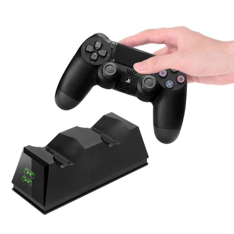 PS4 chargeur Station d'accueil de charge double USB avec indicateurs LED Joystick chargeur de manette pour contrôleur Playstation 4