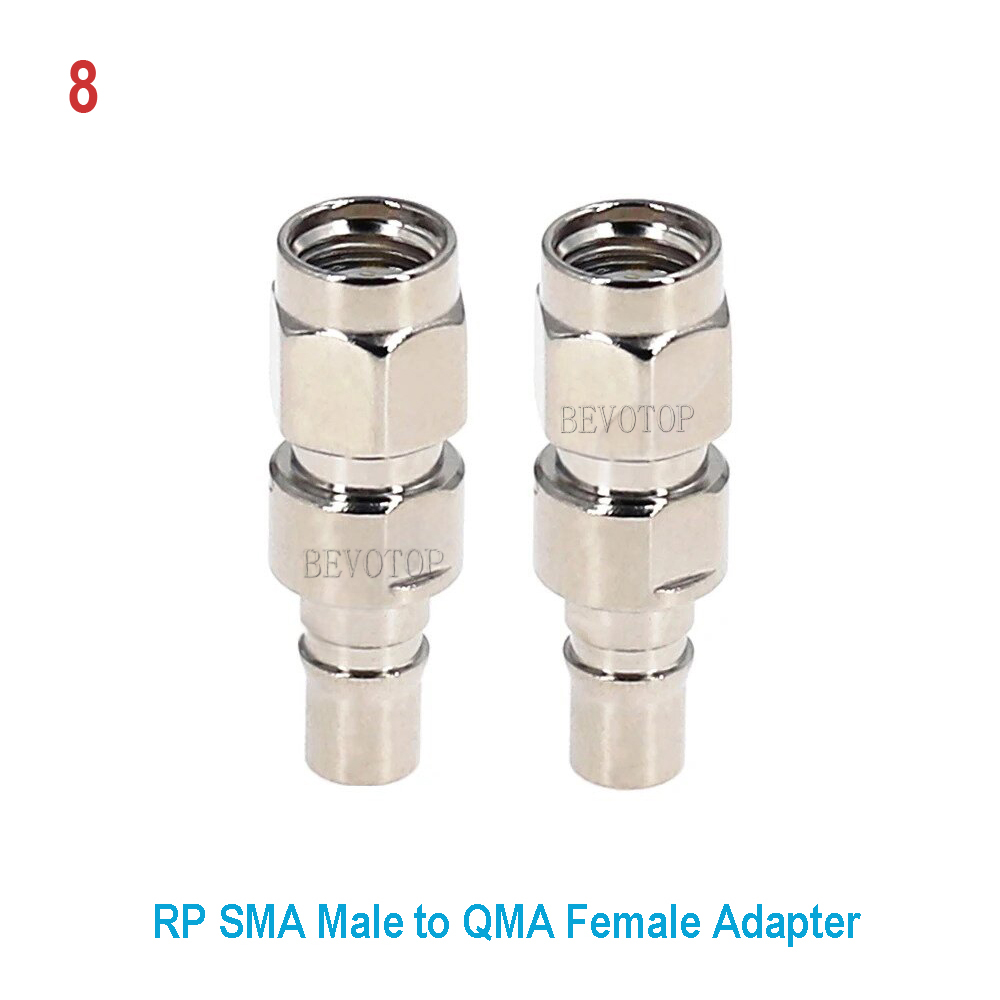 QMA auf SMA-Adapterstecker, SMA-Stecker, weiblich auf QMA-Stecker, weiblich, 90 Grad rechtwinklig, RF-Koax-Durcheinander, vernickelt,: Orange