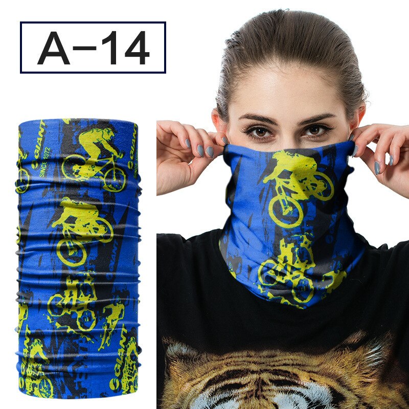 crâne flamme Bandana bandeau Sport vélo vélo Multi fonctionnel sans couture tubulaire magique Bandanas Tube anneau écharpe: A-14