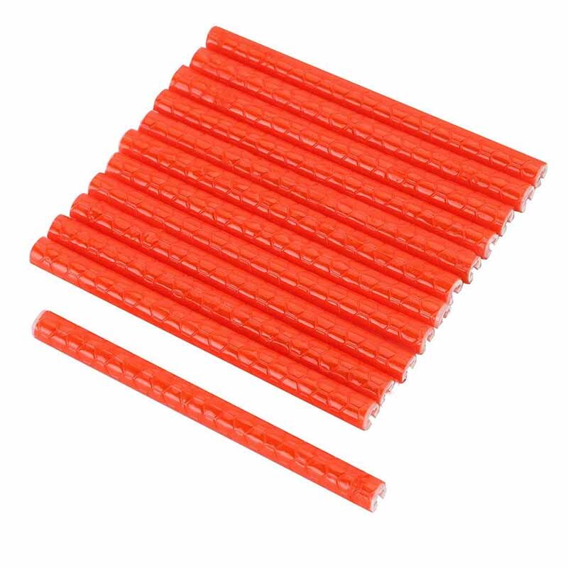 12 teile/satz Bike Speichen Reflektor Fahrrad Radfahren Reflektierende Clip Speichen Räder Rohr Warnung Licht Streifen Reflektor Reflektierende 78mm: Red