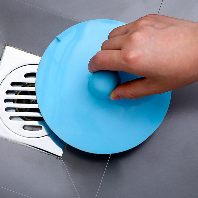 Cocina Baño de silicona, almohadilla desodorante de drenaje de suelo, taza de succión para Cocina, desodorante de alcantarillado, tapa de drenaje de agua