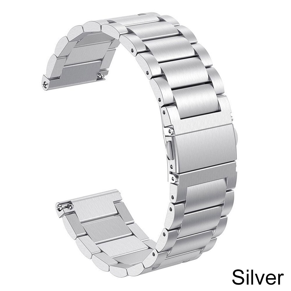 Essidi pour Fitbit Versa Bracelet intelligent Bracelet en acier inoxydable boucle de Bracelet en métal pour Fitbit Versa 2 Bracelet de montre intelligente: Argent