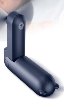 Jisulife Mini Ventilator Draagbare Ventilator 4800Mah Blijvende Stille Opvouwbare Usb Oplaadbare Ventilator Met Power Bank En Zaklamp Functie: Navy F8 2000mAh