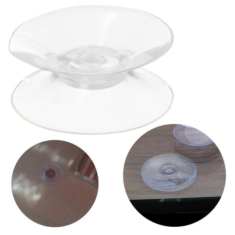 1Pc 20/35/50mm Lightweight Transparent Suction Cup Food Double-sided Non-marking Cup Suction PVC Grade Suction Plastic Cup S9I5