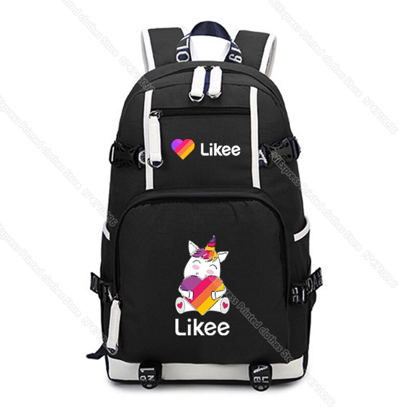 Casual Russia Style Likee Backpack Daily Back to School Mochila LIKEE Teens Boys Girls Rucksack: 6