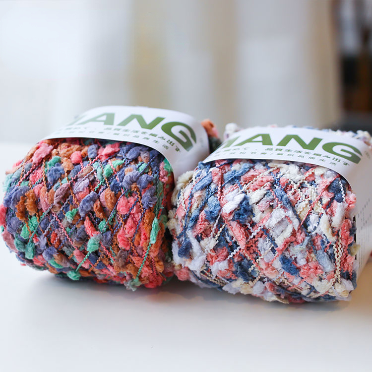 Original Mixed Color Wool Colored Dots, Bean Yarn, Wool Ball, Woven Scarf, Coat, Sweater, Handmade Yarn Material,