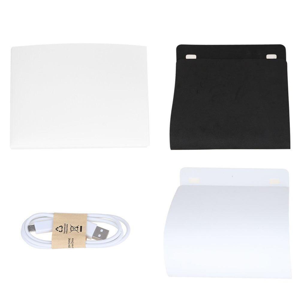 Mini boîte à lumière Portable pliable LED avec lampe pour arrière-plan de photographie, pour Studio Photo