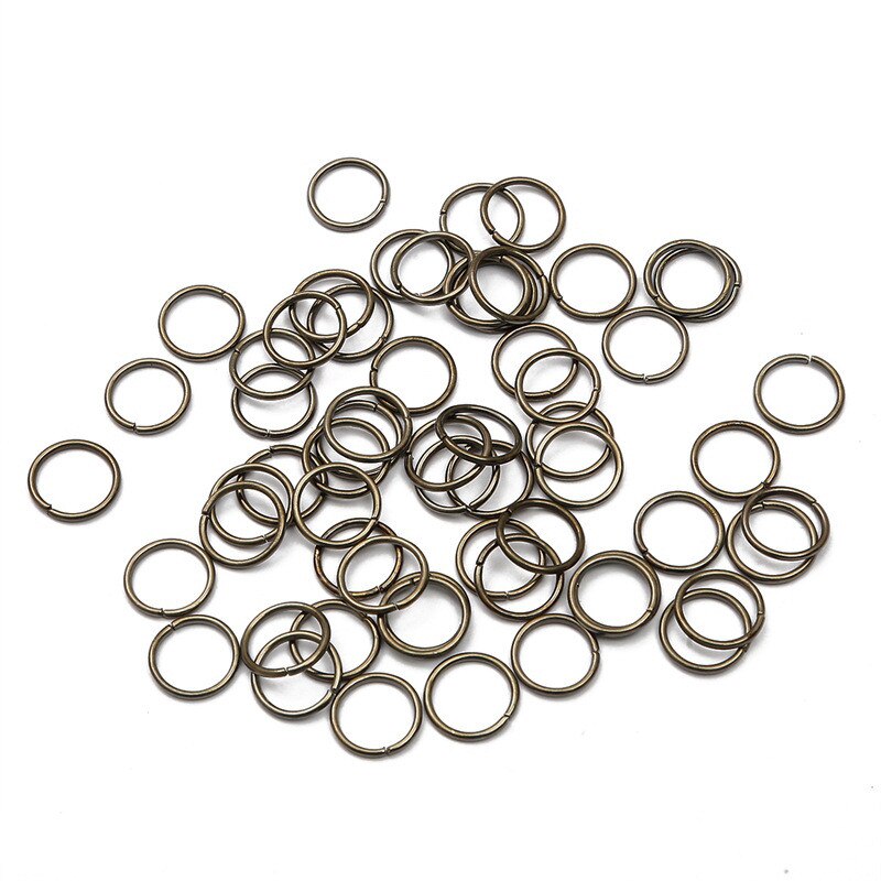Ensemble de 200 anneaux de cheveux tressés, 0.8x8mm, petite ouverture, perle, Dreadlock, Clip, tresse pour tresses africaines, accessoires décoratifs: NO.8