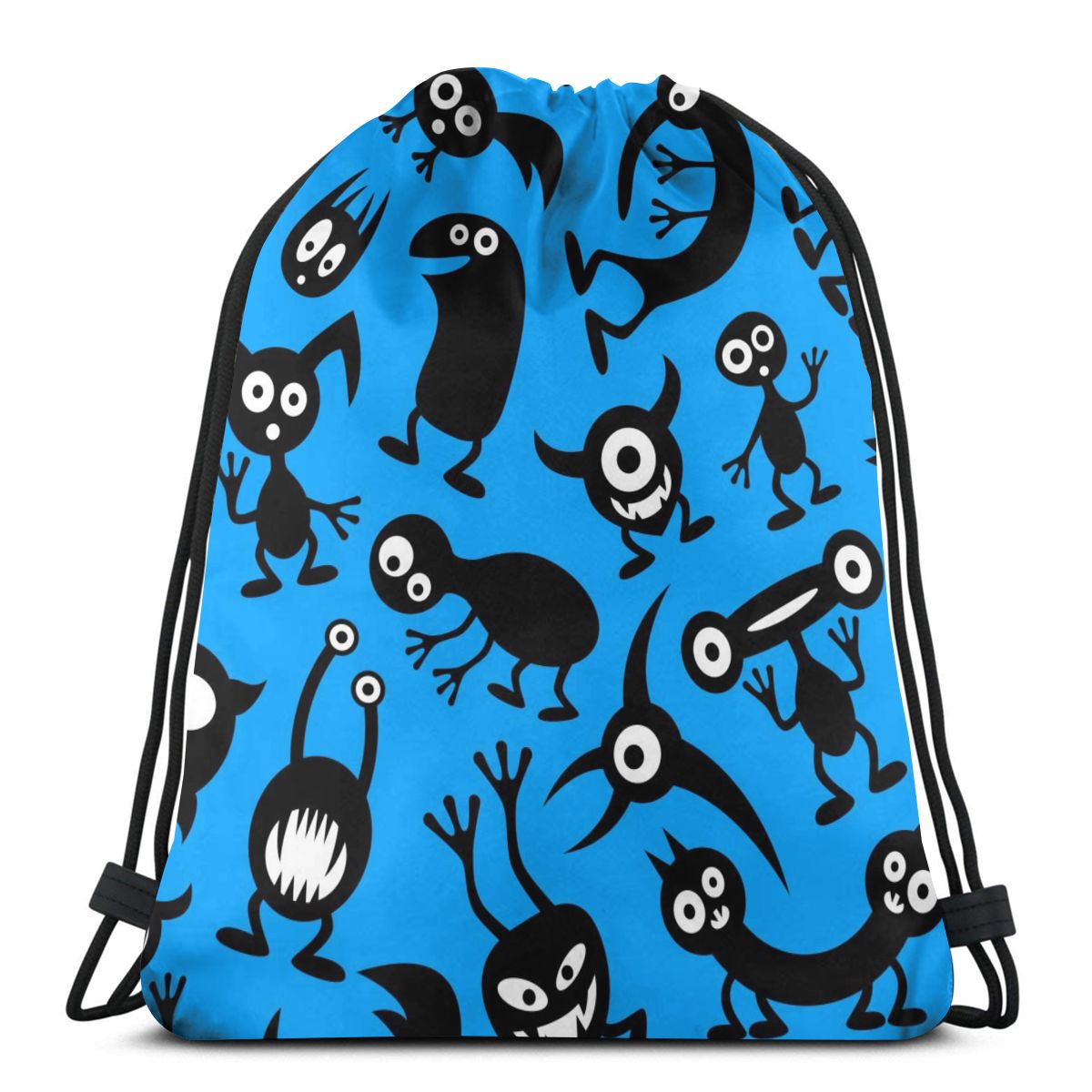 Beam Mond Rugzak Trekkoord Trekkoord Grappig Monster Bag Unisex Mode Tas