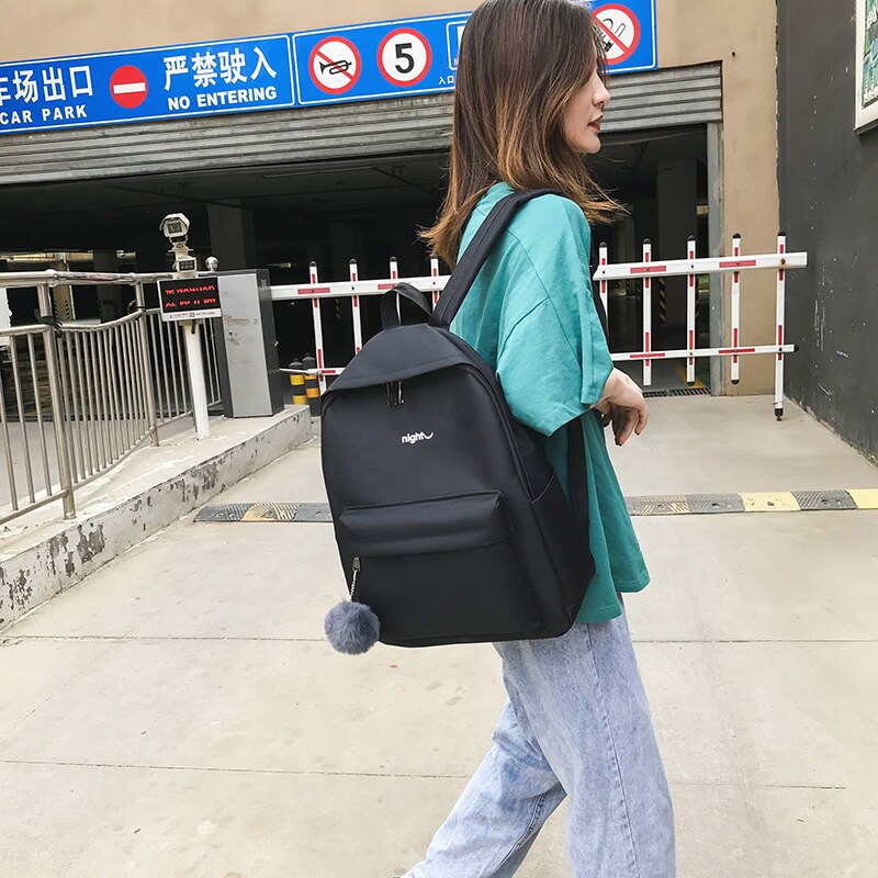 Trend Vrouwen Rugzak Korea Stijl Vrouwelijke Studenten Rugzak Schooltas Voor Tiener Meisjes Brief Afdrukken Meisjes Knapzak