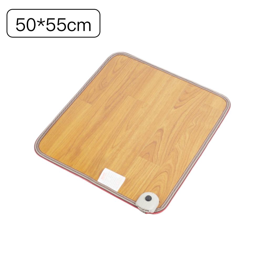 Winter 2 Maten Lederen Verwarming Voet Mat Warmer Elektrische Verwarming Pads Voeten Been Warmer Thermostaat Home Office Warming Levert: B / 50 X 55