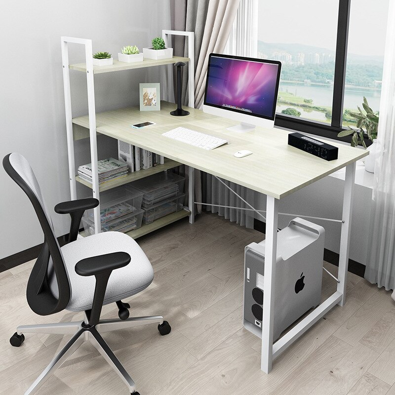 home living room bedroom desktop computer desk office computer monitor host writing desk desk storage table: B