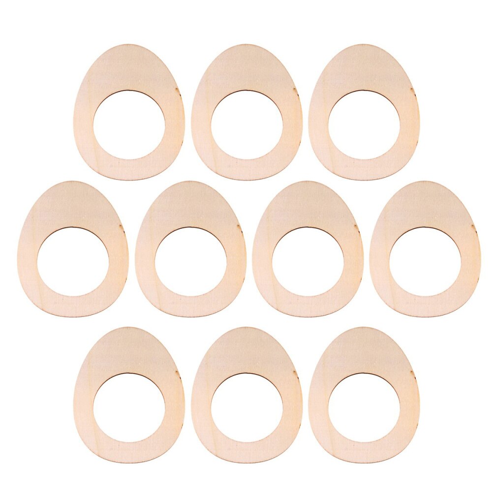 Anillo de toalla artesanal de madera, accesorios creativos para servilletas, decoración de DIY, Círculo de tejido para Hotel y hogar, 10 Uds.