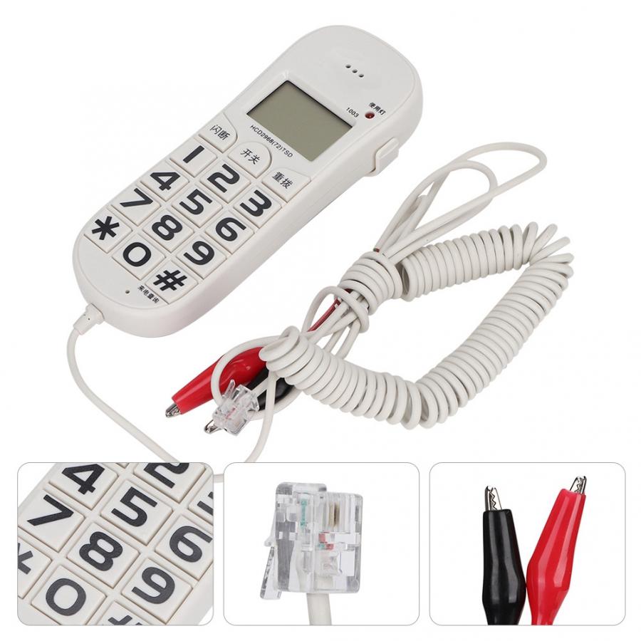 FSK / DTMF Caller ID Home Fixed Telephone Home Office Wired Telephone White Telefon