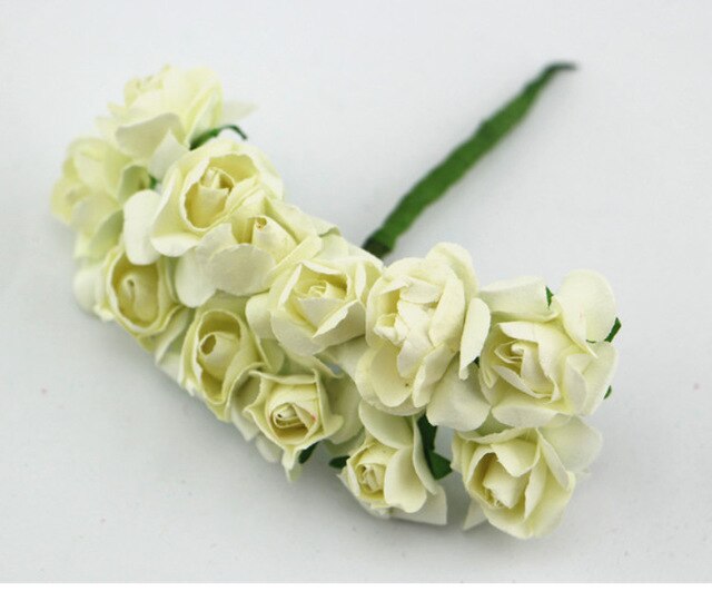 Suef 1Pc Handgemaakte Papier Mooie Bloem Doos Papieren Bloem Simulatie Trompet Rose Bruiloft Decoratie Bloemen @ 3: F 1pc