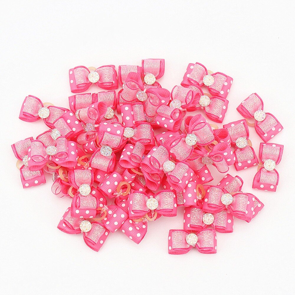 Små hundar dekoration rosetter hårprodukter tillbehör för husdjur tillbehör hårvård rosett yorkshire gumki dla psa lacinhos para
