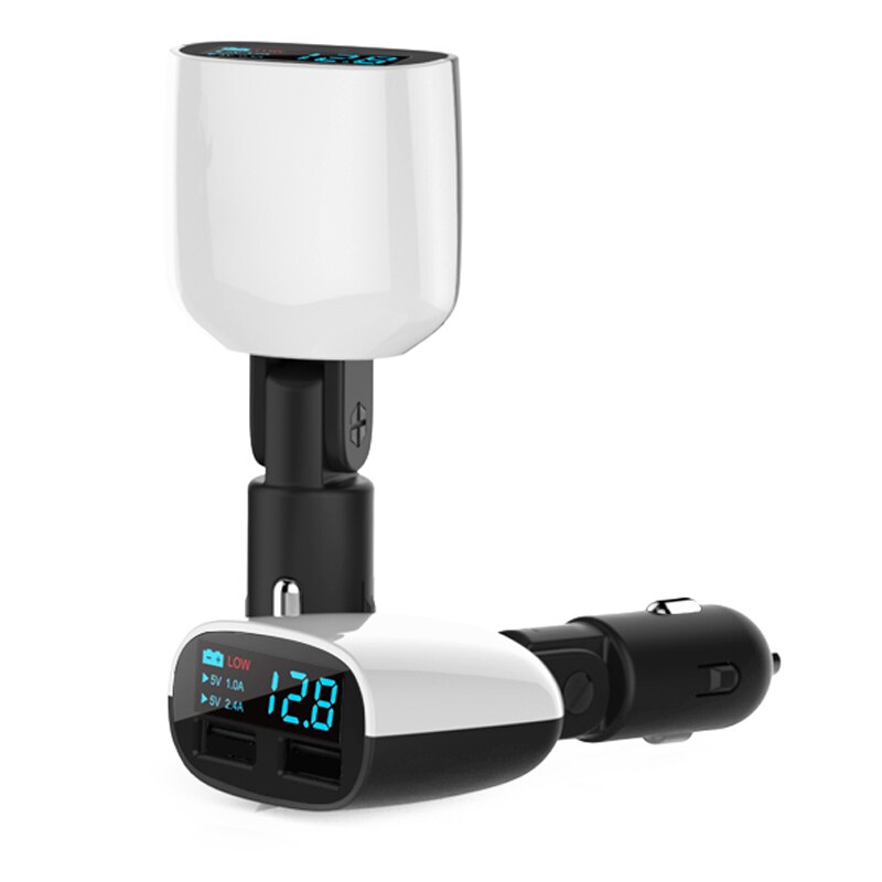 Dual usb billader ledet skærm til iphone 6 7 s til ipad til samsung  s6 universal oplader 3.4a overvågning display bilspænding