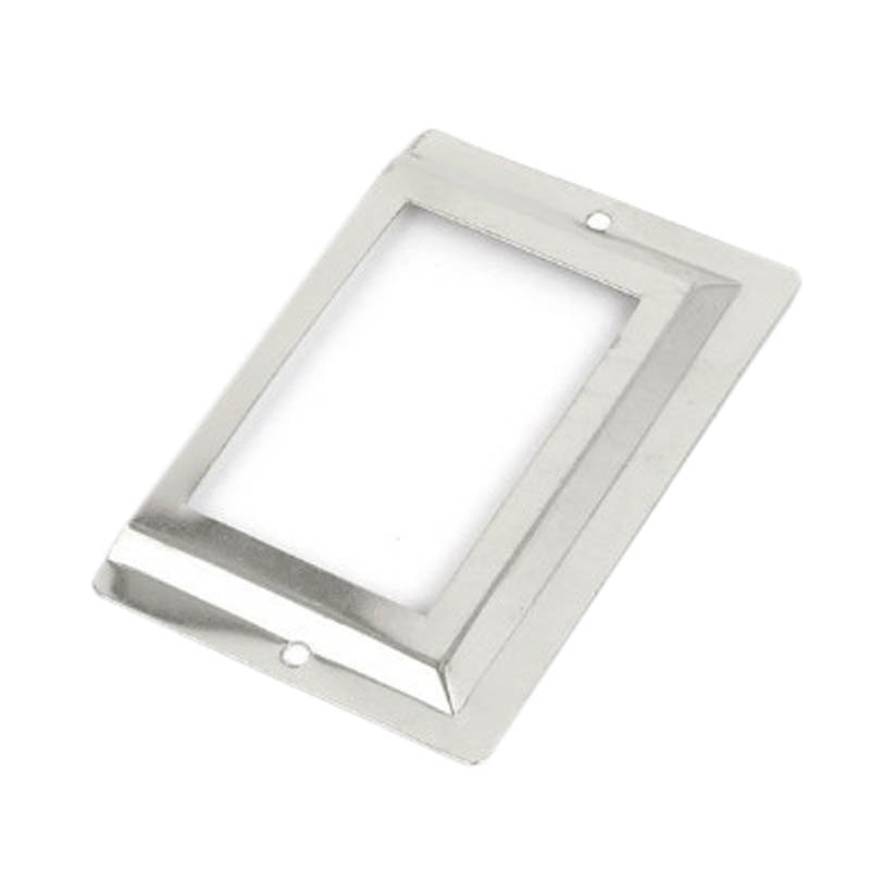 Postkantoor bibliotheek archieflade metalen labelhouder, zilverkleurig, , 10 stuks
