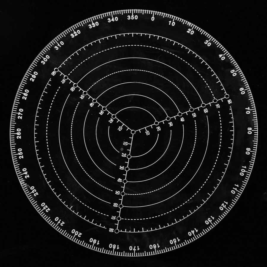 200mm Clear Clear Acrylic Round Center Finder Compass for Wood Turning Drawing Circles Lathe Centering Tool Circle Gauge 5mm