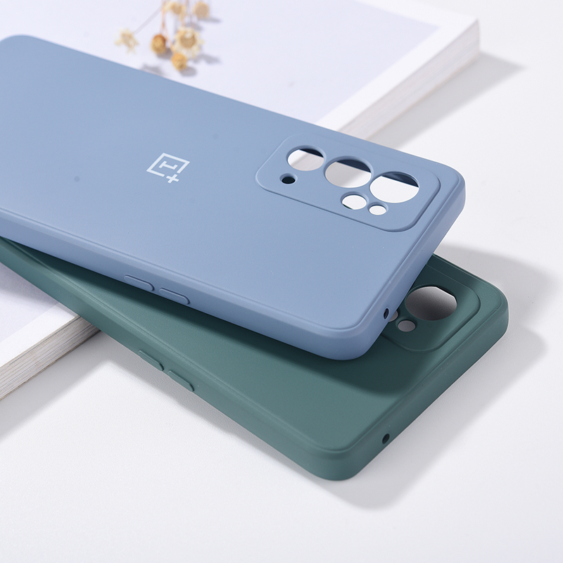 Dla Oneplus 9 9R 9RT etui 1+ 9R 1+9 1+9RT Pokrowiec Funda Oryginalny Płynny Silikon Matowy Miękki Wstrząsoodporny Tylny Zderzak Telefonu muszla