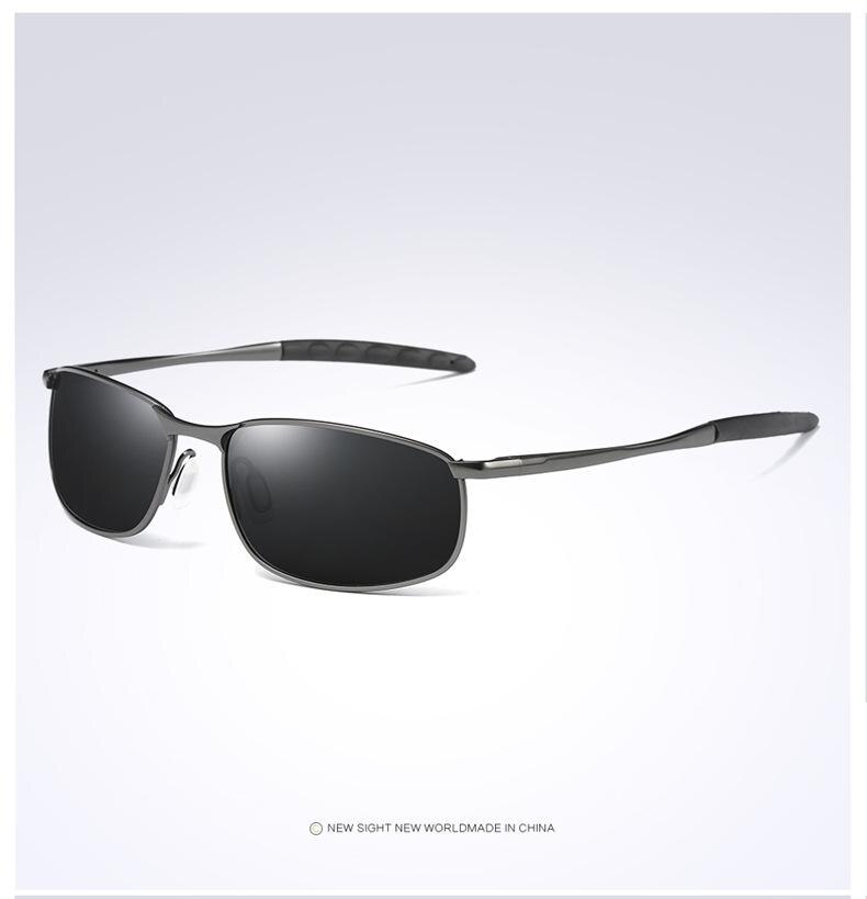 Zonnebril Voor Heren Zilver Metalen Frame Rijden Pilot Zonnebril Brillen Mannelijke Zwarte Bril Gafas: Gray Black