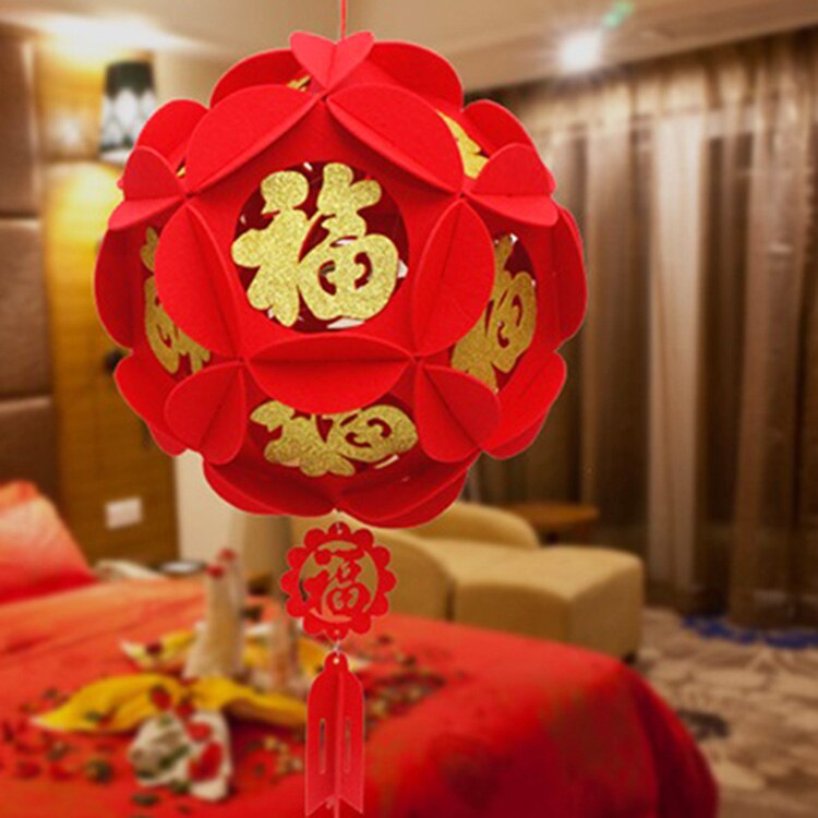 4 Stck rot Chinesische Laternen, Dekor für Chinesische Neue Jahr, Chinesische Frühling Festival, Hochzeit, laterne Festival Feier Dekor