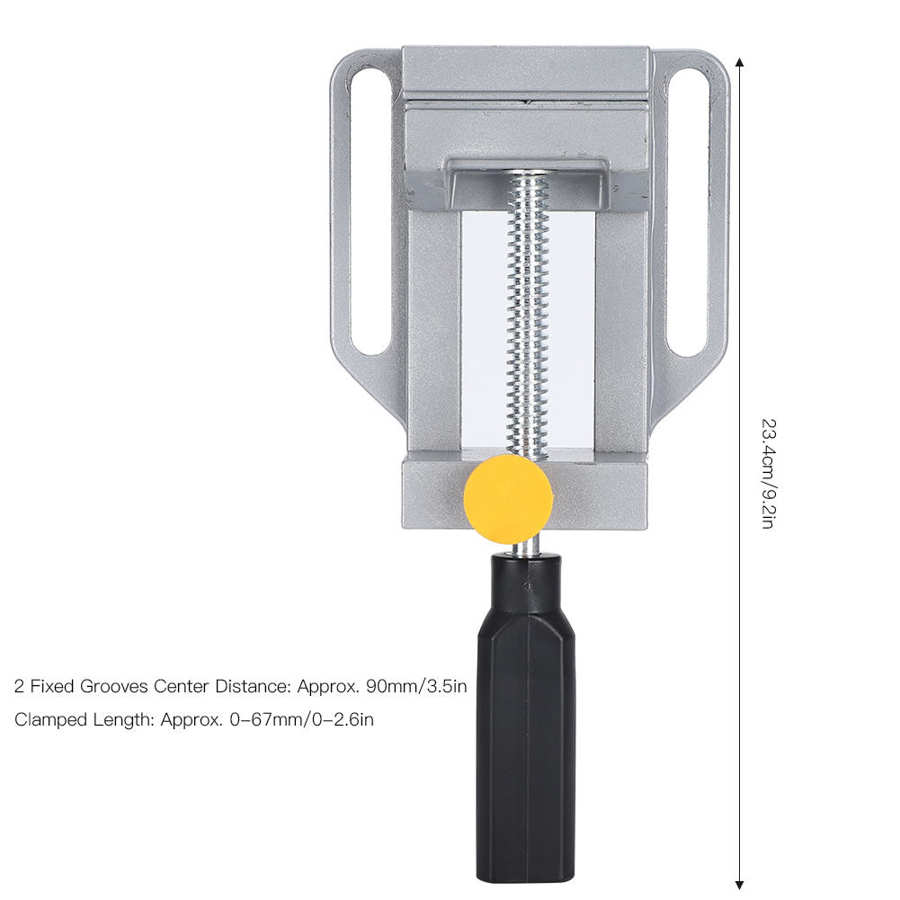 Mini Vise Workbench Vice Aluminum Alloy Flat-nose Pliers Household Milling Machine Quick Clamping Right-angle Pliers: Default Title