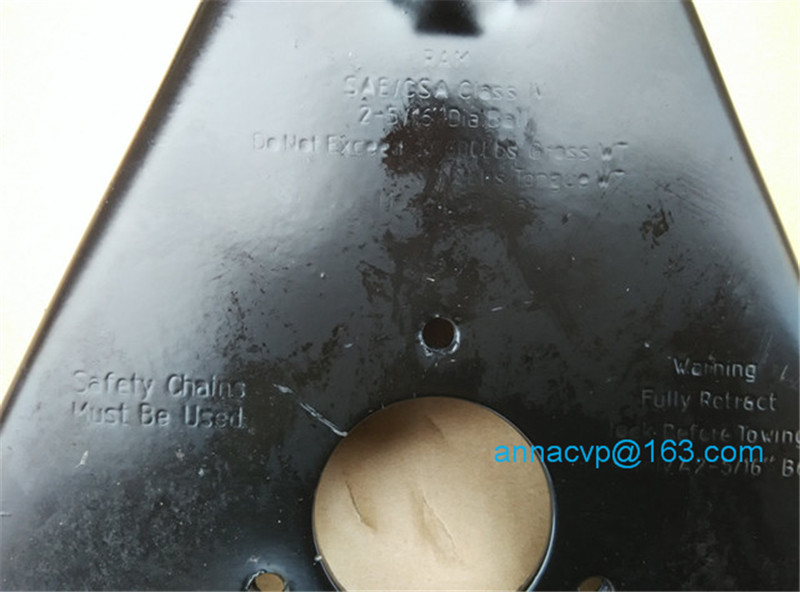 A Frame Trailer Coupler with Black Paint Finish for 2-5/16" Hitch Ball 14,000 Ibs,trailer parts