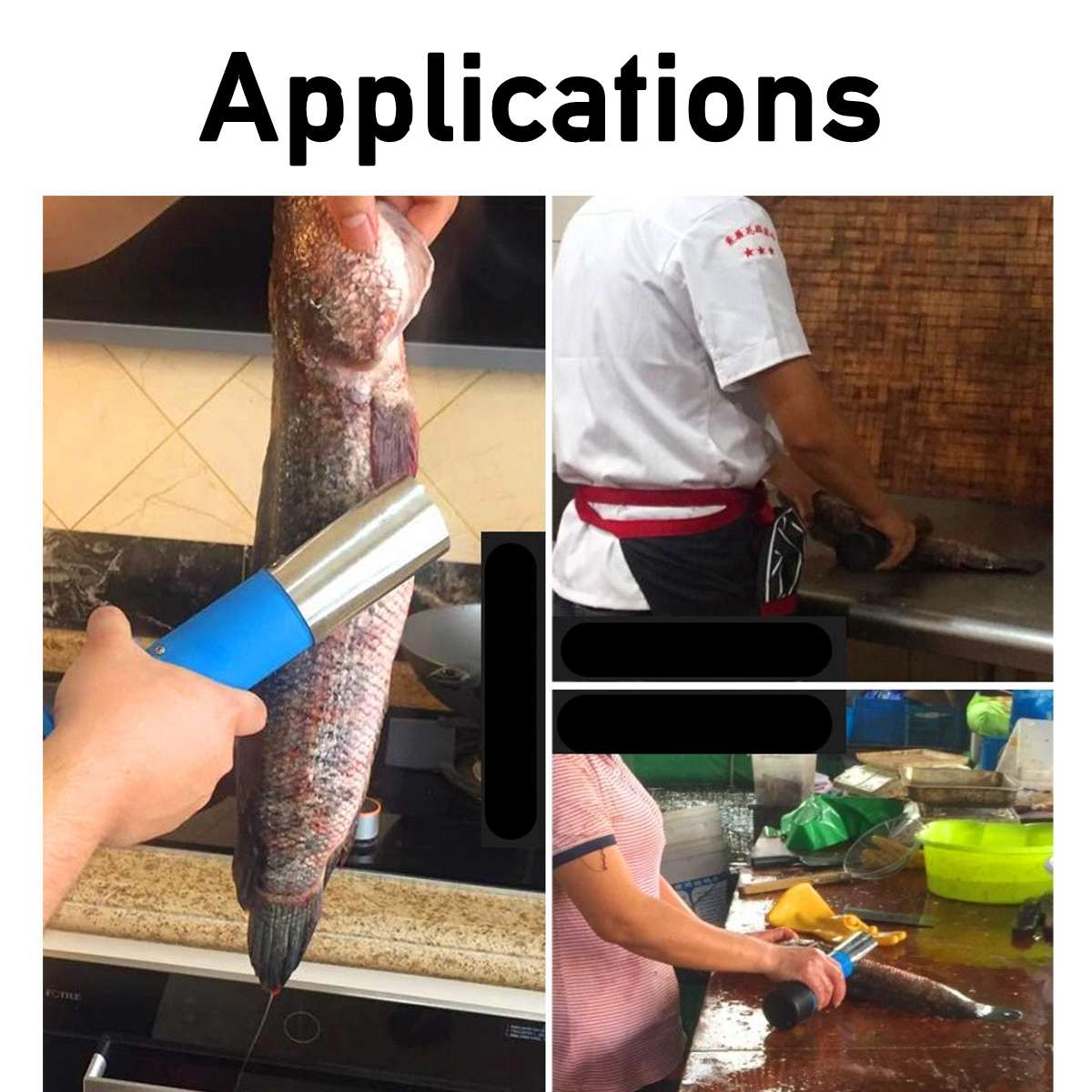 Elektrische Vis Scaler Brush Waterdichte Vis Huid Borstel Schrapen Raspen Snelle Verwijder Vis Mes Cleaning Peeler Scaler Schraper