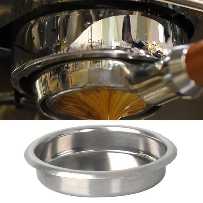 58mm mini metall blindfilter backflush innsatskurv til espresso kaffemaskin tilbakespyling rengjøringe blind bolle kaffetilbehør