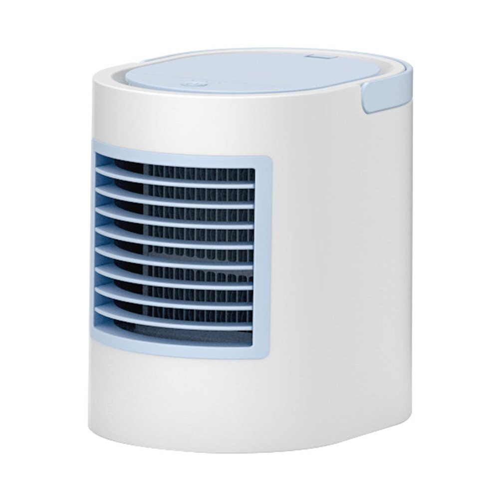 USB alimenté Portable pratique bureau climatiseur refroidisseur eau refroidissement Mini ventilateur humidificateur: Bleu