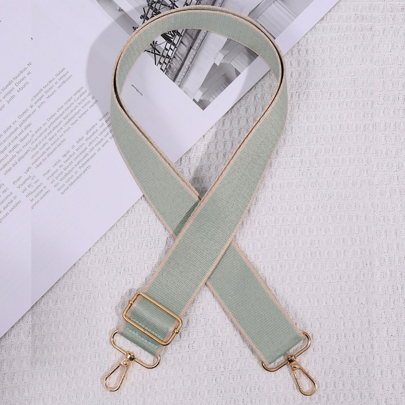 3.8cm Versatile Solid Color Shoulder Strap Replaceable Single Shoulder Bag With Multifunctional Adjustable Luggage Accessories: Silver
