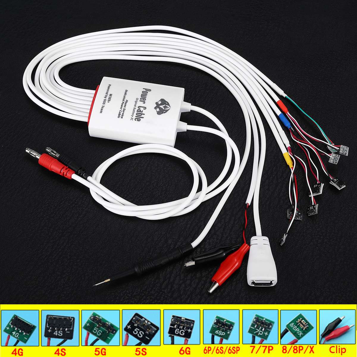 DC Telefoon Reparatie Power Kabel Multifunctionele Test Kabel voor iphone 4/4 S/5/5 S /5C/6 S/6SP/6 P/6/7/7 P/8/ 8 P/X Reparatie Tools