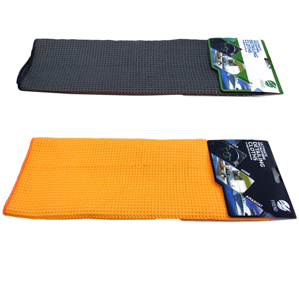 Microfibra paños de limpieza del coche Waffle pulido Wipe Auto limpieza Toalla de secado absorbente