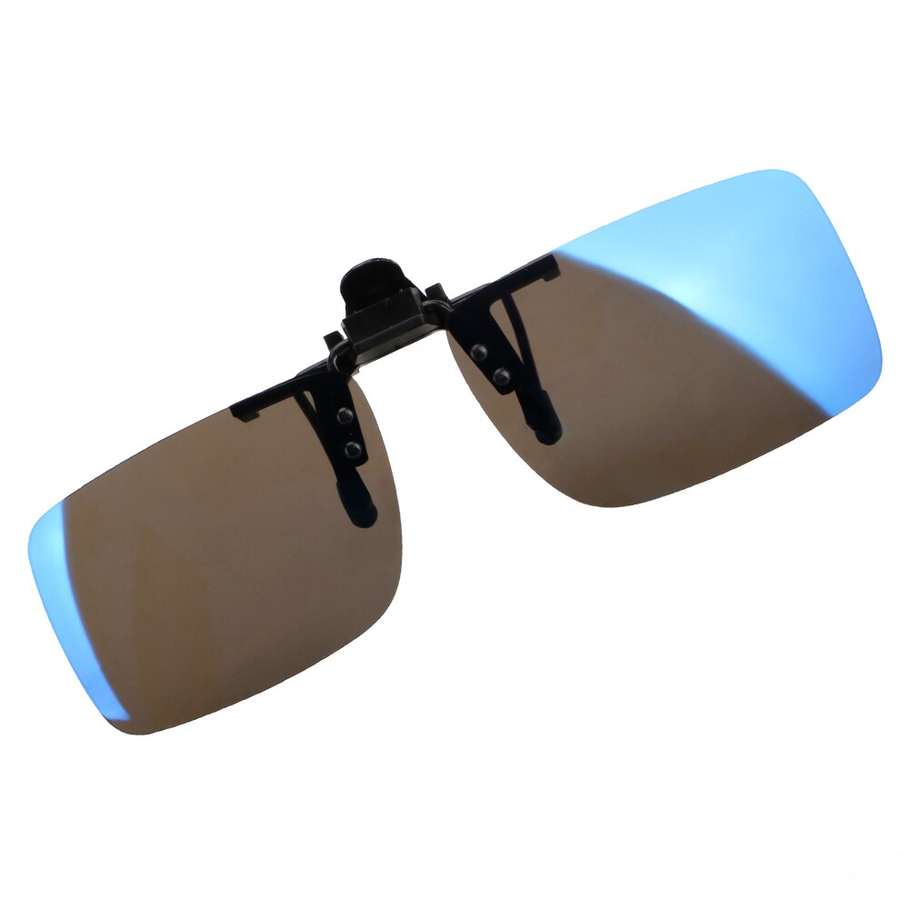 FORAUTO gafas de conductor de coche Anti-UVA UVB gafas de sol polarizadas Clip en gafas de sol visión nocturna para conducción lentes accesorios interiores: Azul