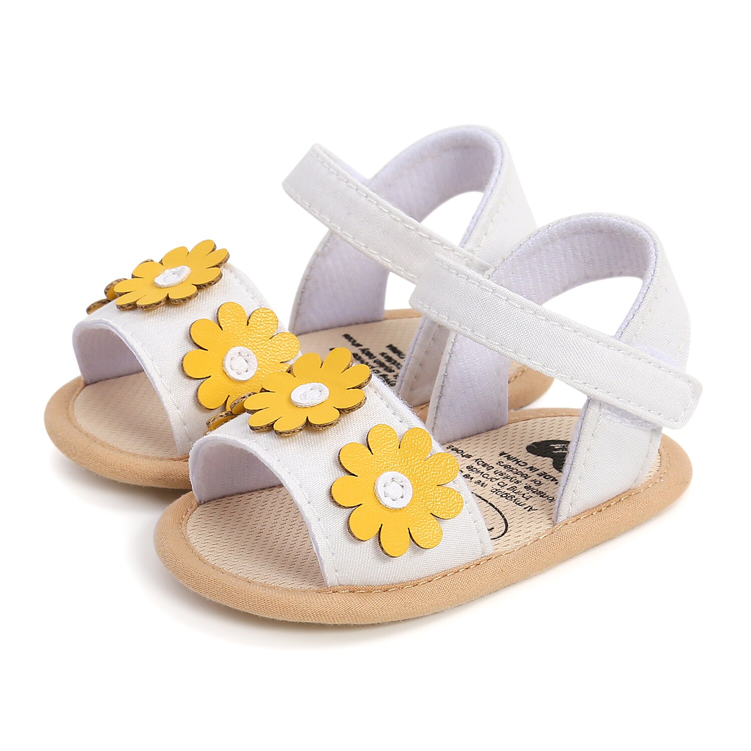 Scarpe da bambina estive con sandali a fiori per 0-18 mesi