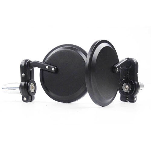 Vehemo Black 22mm Side Mirrors Rearview Mirror Motorcycle High Definition Accessories Rearview Driving Safety