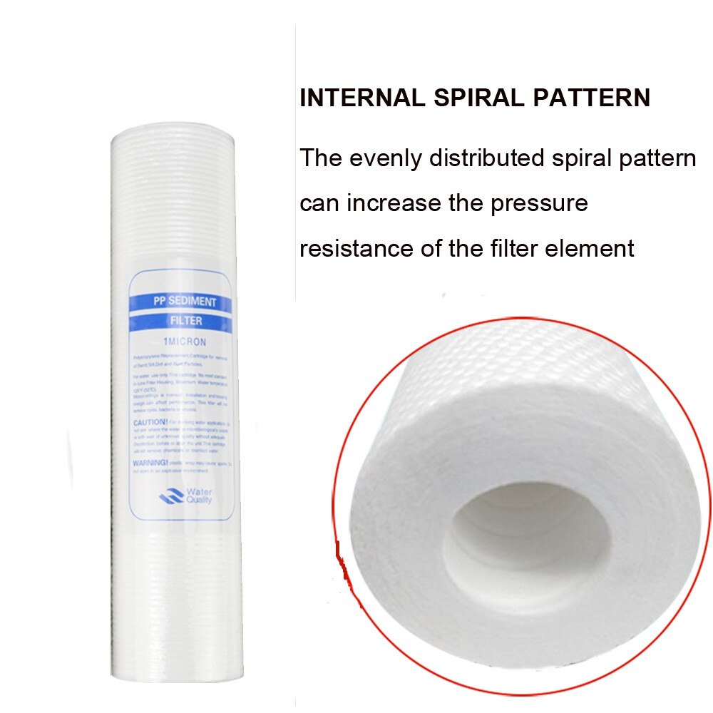 4 sztuk PP filtr bawełniany filtr wody filtr robić wody 10 Cal 1 mikron osadowy wkład robić filtra wody system odwróconej osmozy