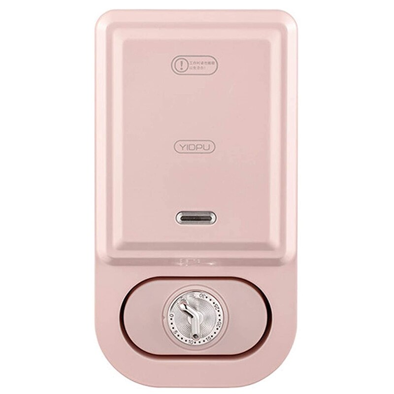 YIDPU Breakfast Machine, Bread Machine, Detachable Household Sandwich Machine, Waffle Machine, Electric Baking Machine: pink