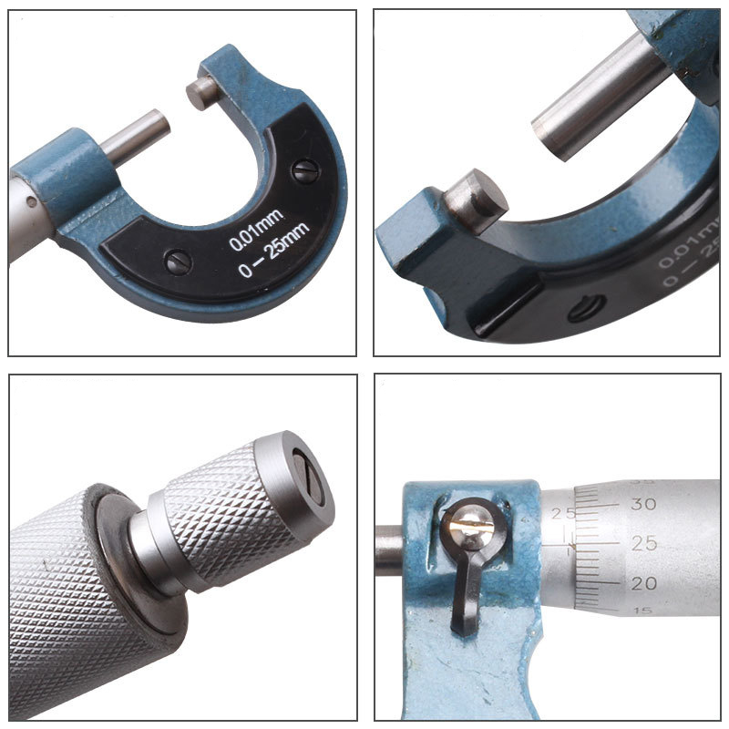 Gauging Tools 0-25mm outside micrometer Metric Gauge Vernier Caliper thickness Measuring Tools High-precision Measurement Tool