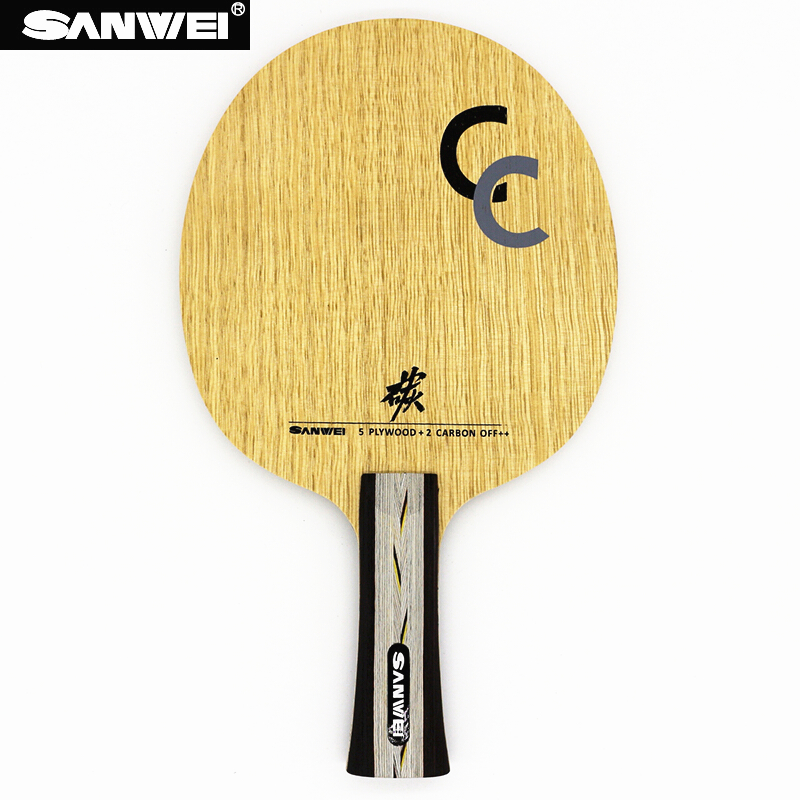 Sanwei Cc Tafeltennis Blade 5 Hout + 2 Carbon Off + + Training Zonder Doos Ping Pong Racket Bat Paddle tenis De Mesa: Long handle FL