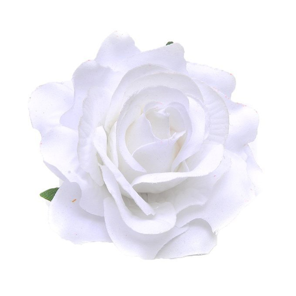 Horquilla de flores rosas para mujer, 1 piezas, broche, pinzas para el pelo de de Boda nupcial, accesorios para el cabello de flores artificiales: Blanco
