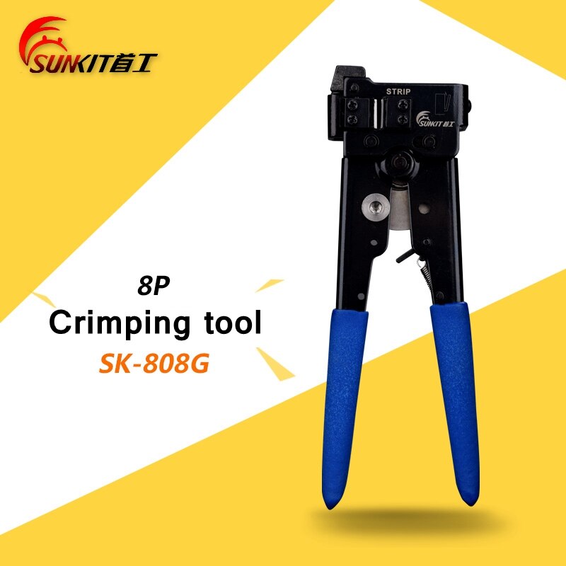 Readstar sunkit sk -808g amp typ 8 p 8c rj45 kabel crimper crimp tool 8 p 6c 8 p 4c 8 p 2c kontakt nätverkskabel presstång